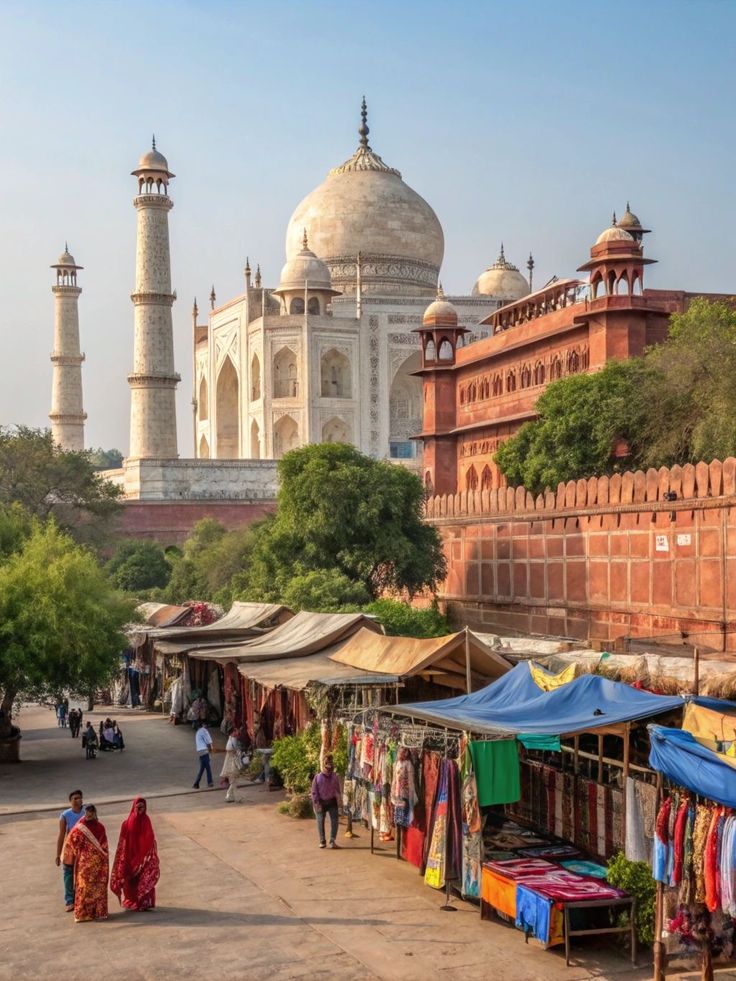 Red Fort Market near Taj Mahal, Agra, Uttar Pradesh