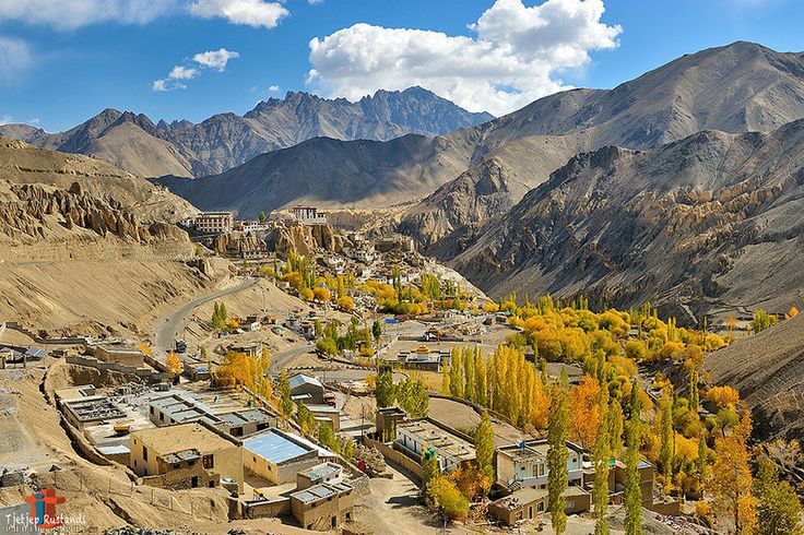 "Hilltop view of Lamayuru village"