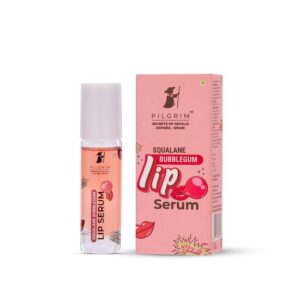 Pilgrim Spanish Squalane Roll-On Lip Serum – Ultra-Hydrating Bubblegum Gloss with Shea & Squalane | Plump & Nourish, Brighting Lip balm & repair pigmentation 6 ml